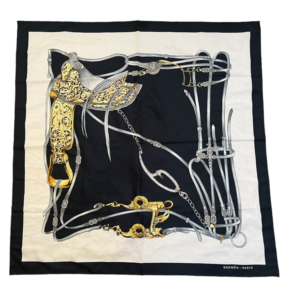 Hermes 100% Silk Scarf